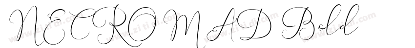 NECROMAD Bold字体转换